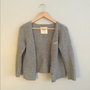 A&F gray cardigan